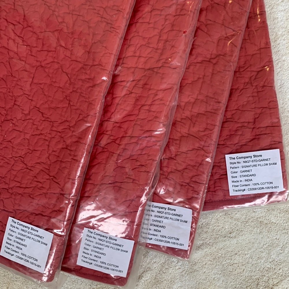 Signature Pillow Shams. X. 4